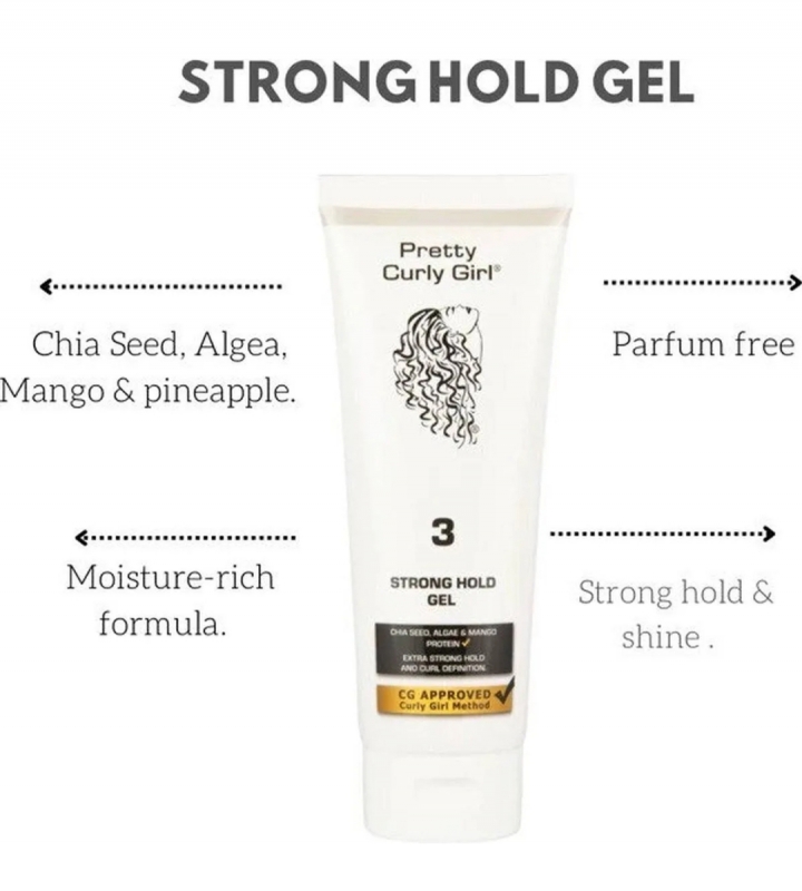 Pretty curly girl Strong hold gel 250ml